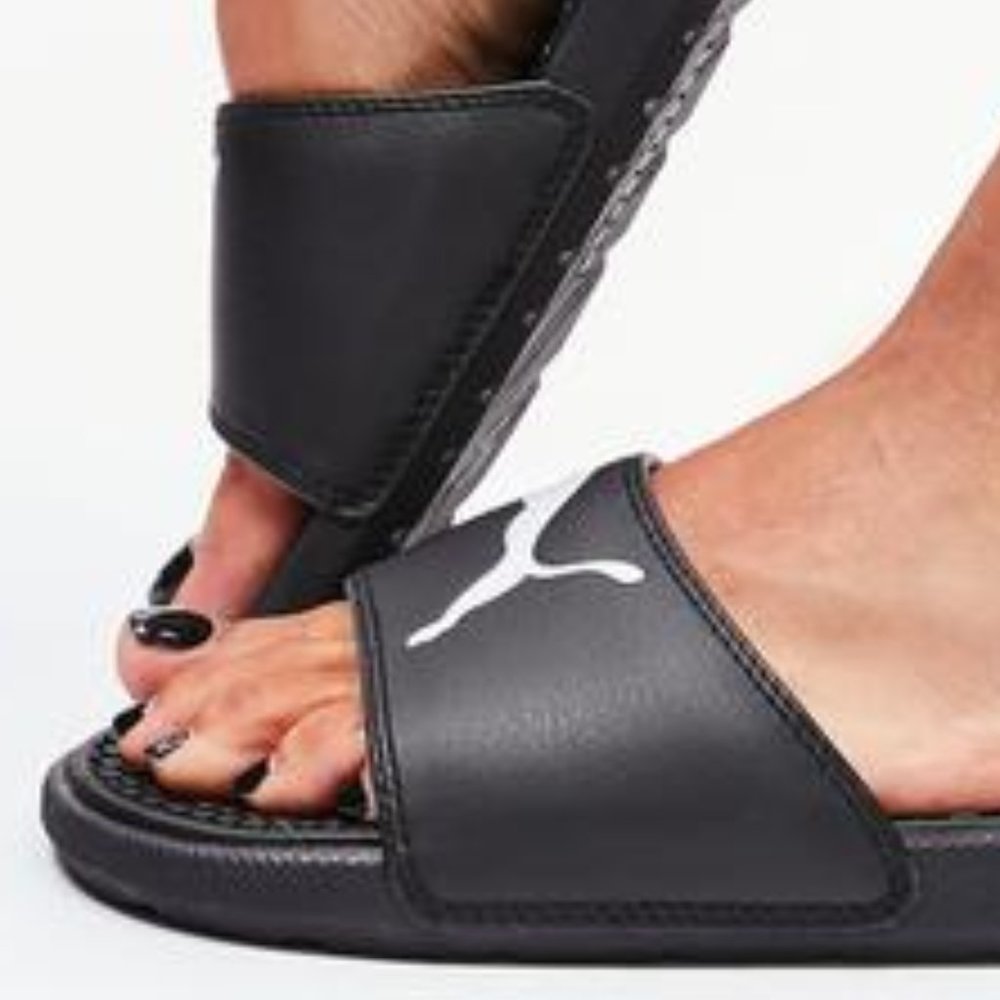PUMA Black Cool Cat Sport Slides